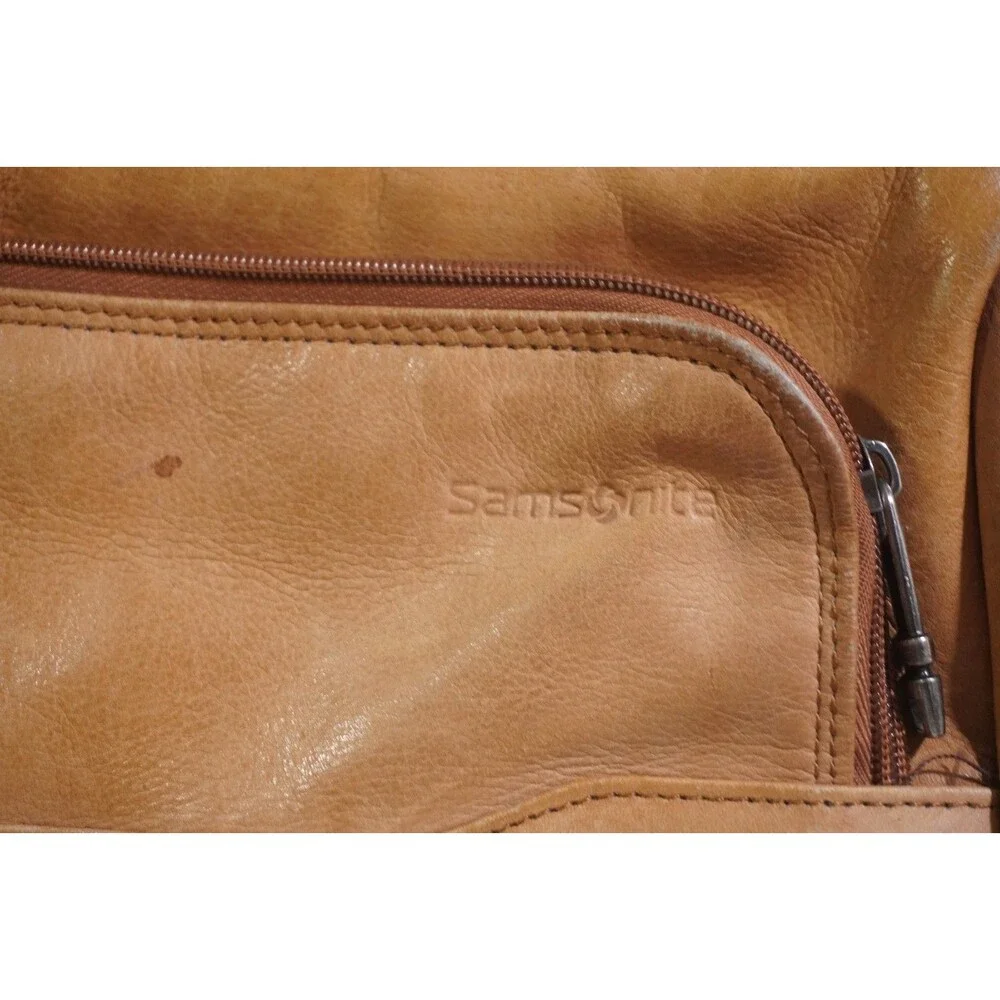 Samsonite Tan Leather Briefcase 17